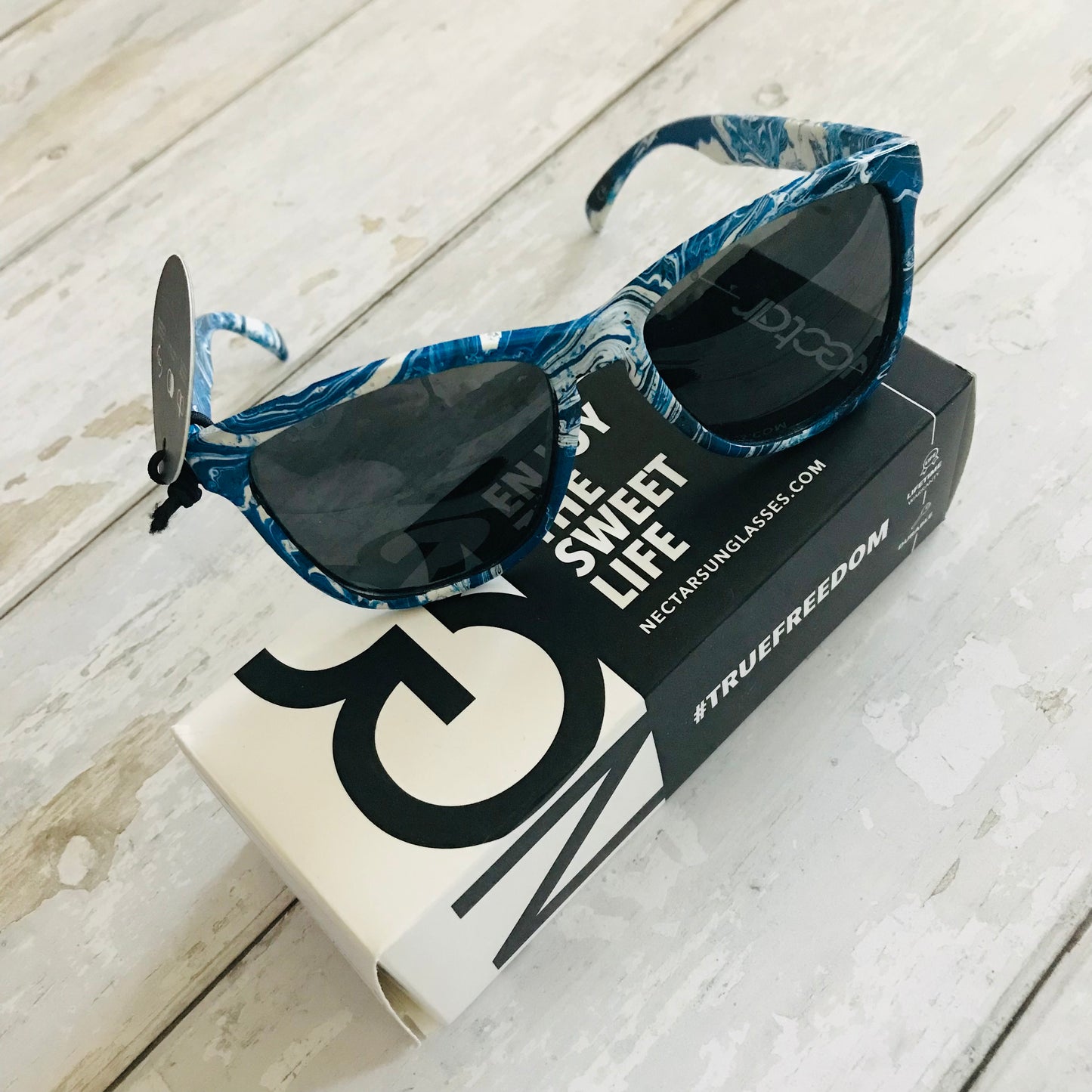 Nectar Painted Black Light Festival Sunglasses