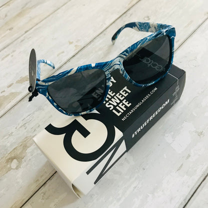 Nectar Painted Black Light Festival Sunglasses