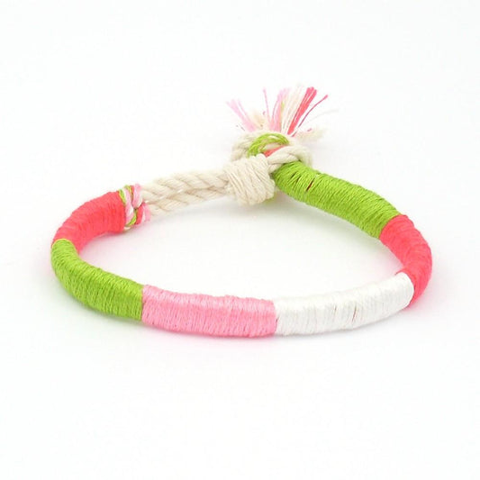 jayciMay Passion Fruit Twisted Colorblock Bracelet