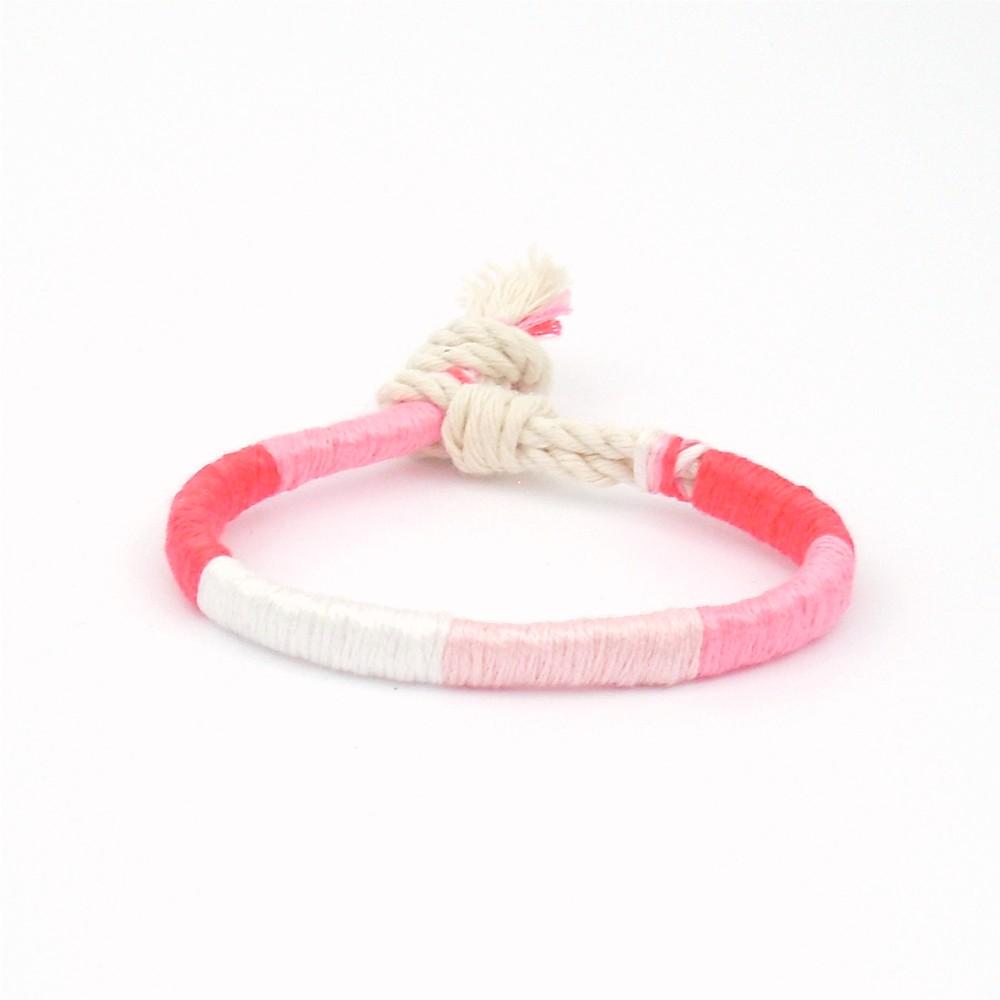 jayciMay Pink Lemonade Twisted Colorblock Bracelet