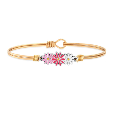 Luca + Danni Daisies Pink Ombre Bangle Bracelet