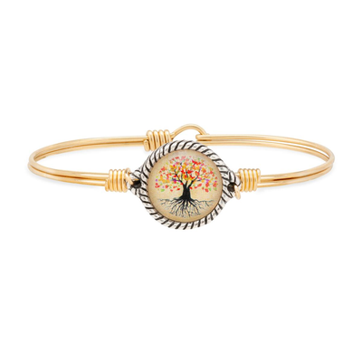 Luca + Danni Fall Foliage Family Tree Bangle Bracelet