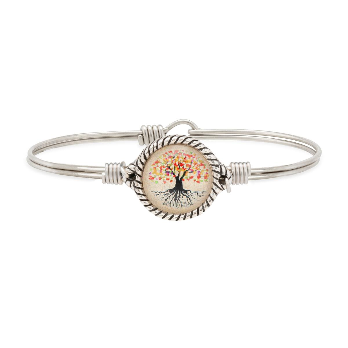 Luca + Danni Fall Foliage Family Tree Bangle Bracelet