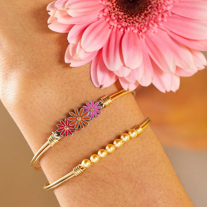Luca + Danni Gerbera Daisies Bangle Bracelet