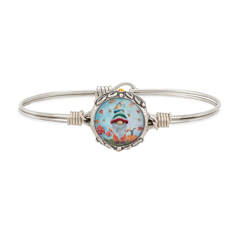 Fall Gnome Bangle Bracelet