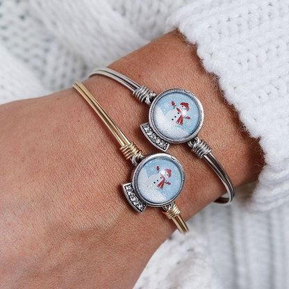 Snow Globe Bangle Bracelet