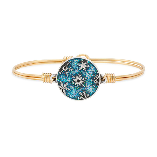 Snowflakes Bangle Bracelet