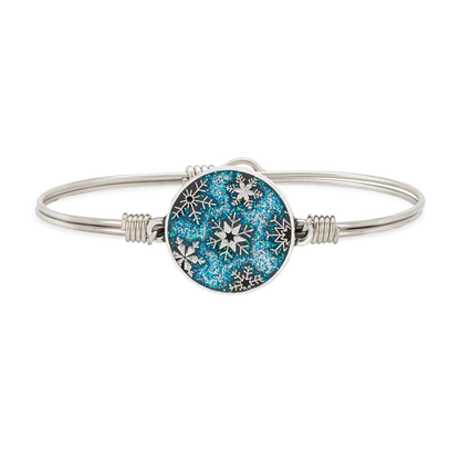 Snowflakes Bangle Bracelet