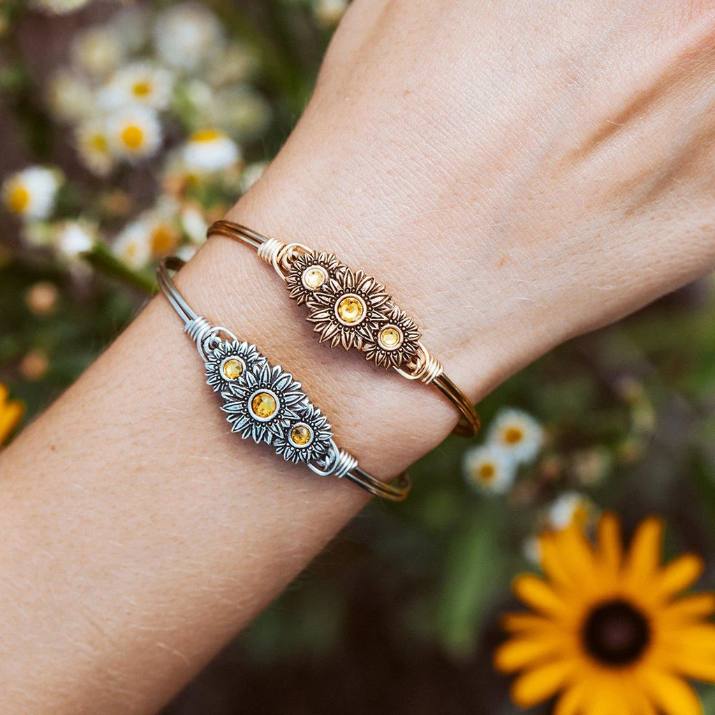 Sunflower 2025 bangle bracelet