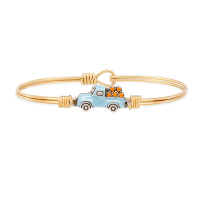 Vintage Pumpkin Truck Bangle Bracelet