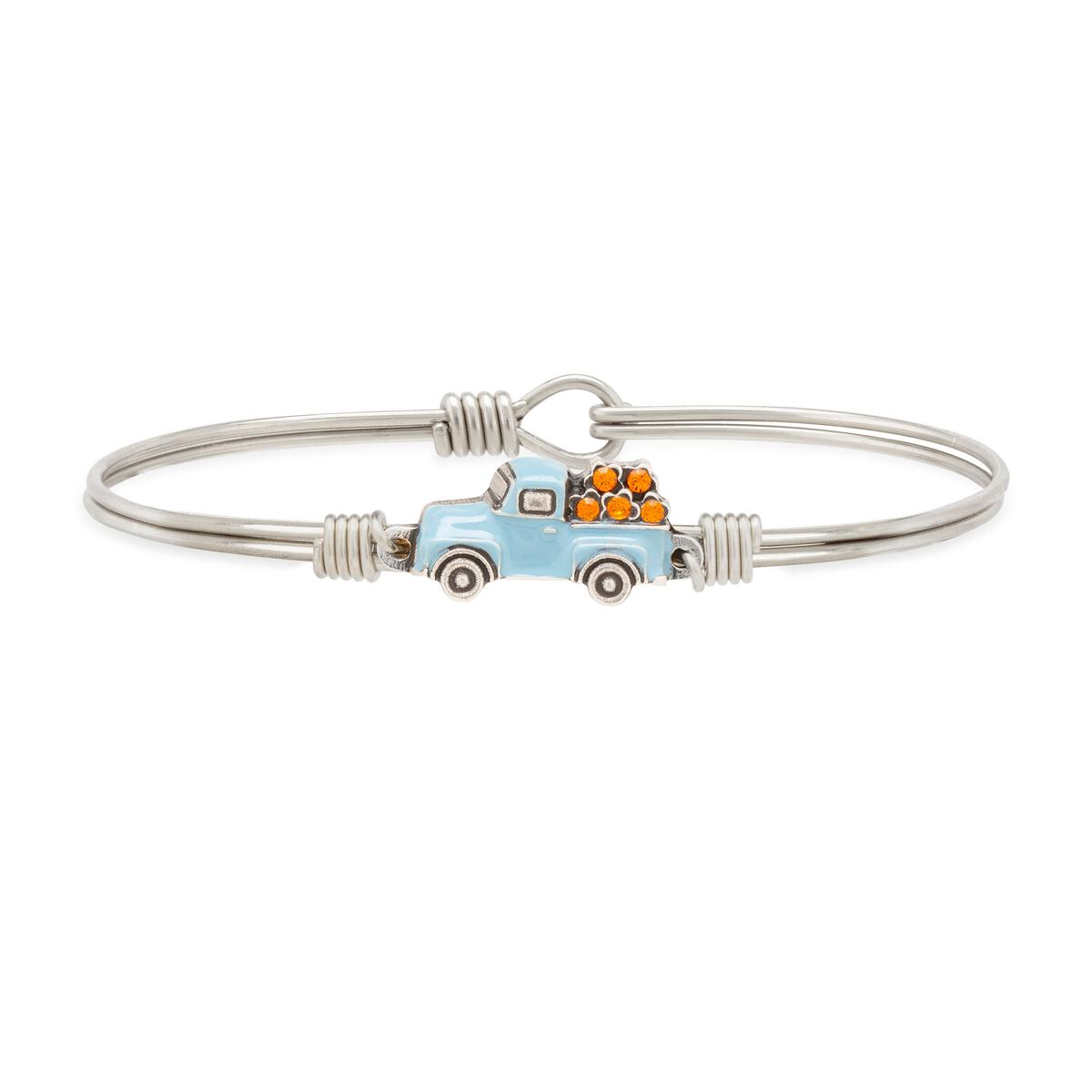 Vintage Pumpkin Truck Bangle Bracelet