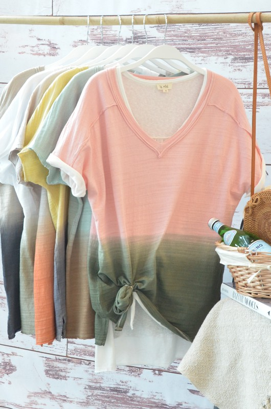 Peony Dip-Dye Top