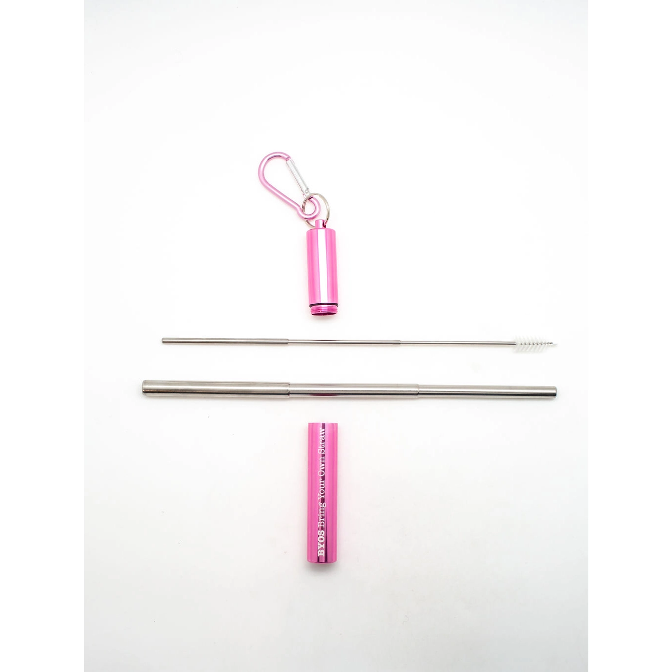 Telescoping Reusable Straw Sets