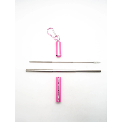 Telescoping Reusable Straw Sets
