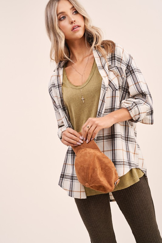Ray of Sunshine Drapey Top (Olive)