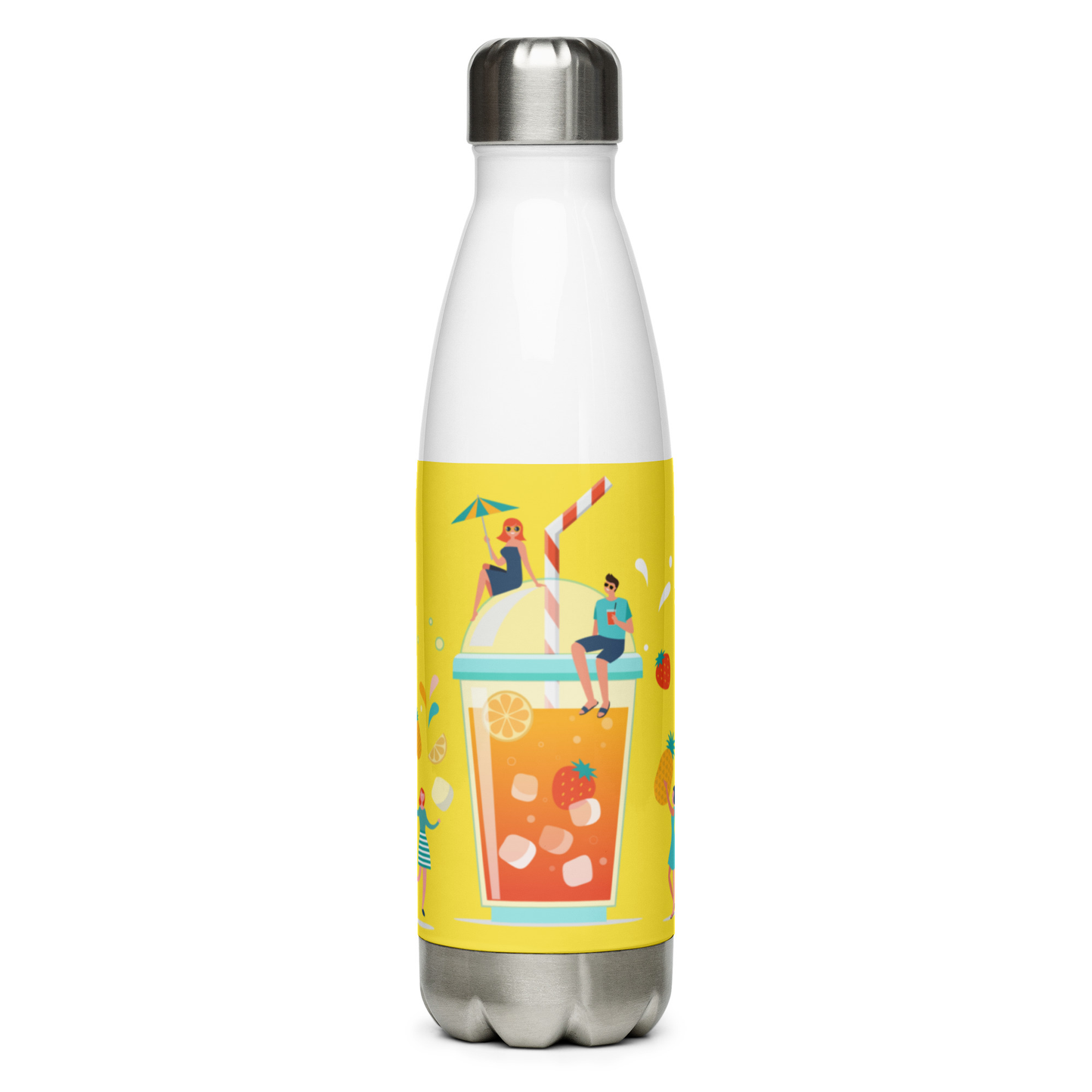 Summertime Refreshments Stainless Steel Water Bottle