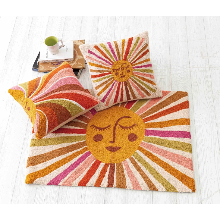 Retro Sunshine Hook Rug