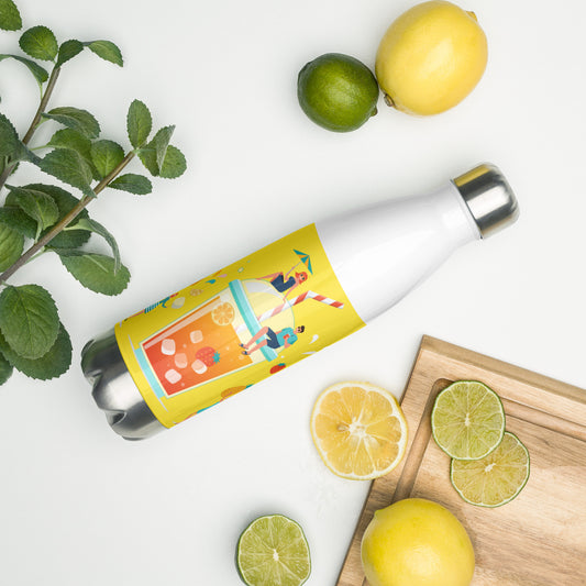 Summertime Refreshments Stainless Steel Water Bottle