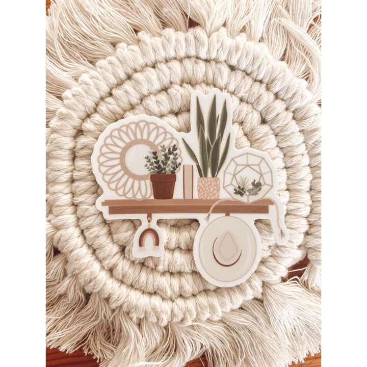Boho Shelf Sticker