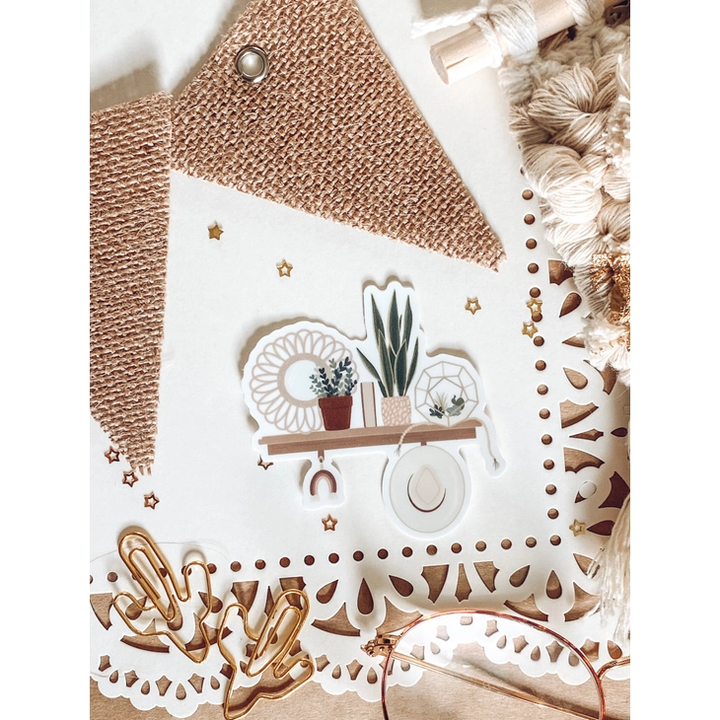 Boho Shelf Sticker