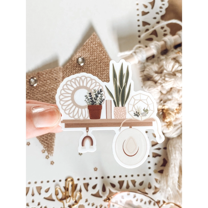 Boho Shelf Sticker