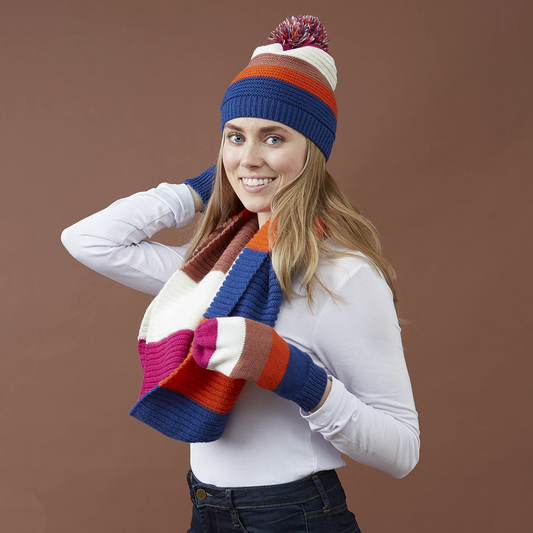 Stripe Beanie (Bright)