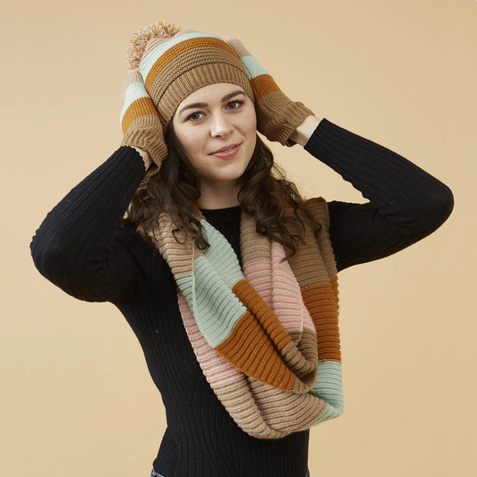 Stripe Beanie (Pastel)