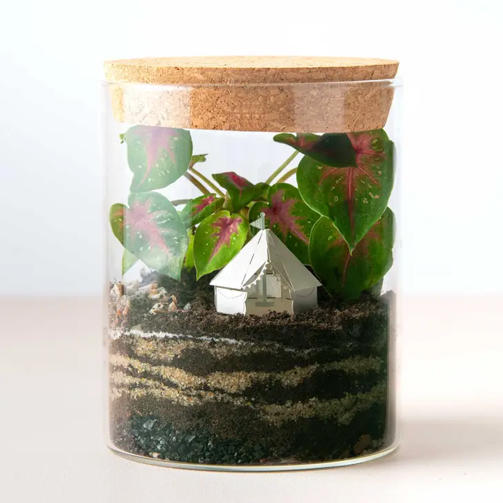 Tent Mini Model - Terrarium Decor DIY Kit