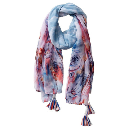 Floral Escape Tassel Scarves