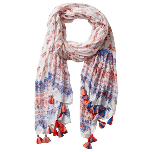 Rohan Signature Scarf (Orange & White)