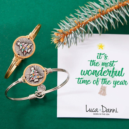 Holiday Tree Bangle Bracelet